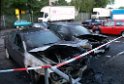 19.8.2010 Erneut brennen PKW s in Koeln Hoehenhaus Am Springborn